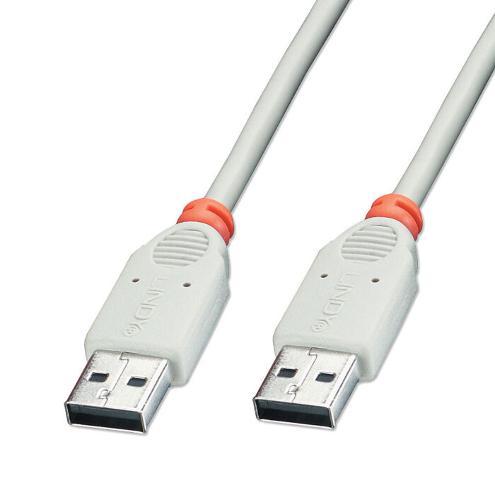 5m USB 2.0 Cable - Type A Male to A Male, Grey